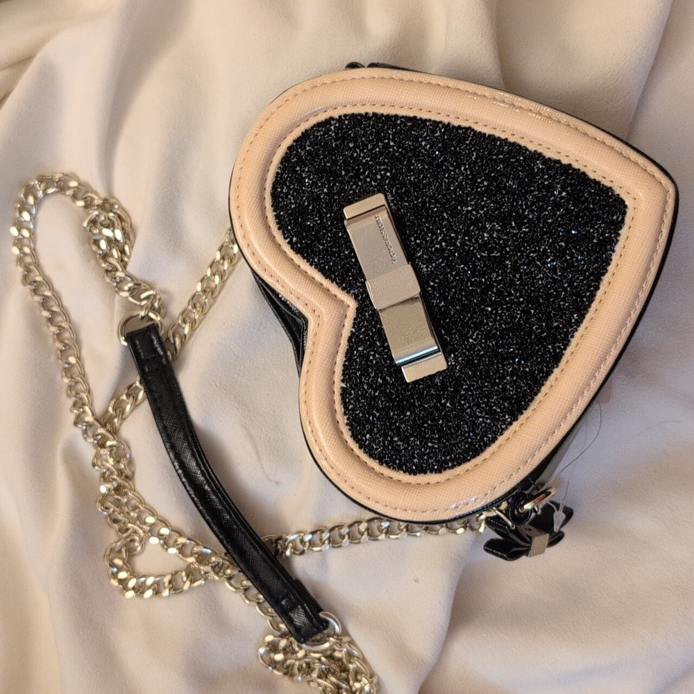 Victoria’s Secret Black/Tan ❤️ purse ✨Blinged✨ NWT